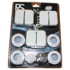 Комплектующие для алюминиевых радиаторов серии RS с кронштейнами 1 х 3/4