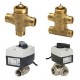 Седельные клапаны для терминального и зонального регулирования DANFOSS (Дания):  Тип исполнения - Трехходовой,  Макс. расход воды м3/ч - 39,  Напряжение питания, В - 230 В