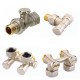 Запорно-присоединительные радиаторные клапаны DANFOSS (Дания):  Тип арматуры - Запорный клапан,  Тип исполнения - Угловой