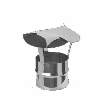Зонт К для одностенных дымоходов ( 430/0.5 мм ) D 150 (нерж.)